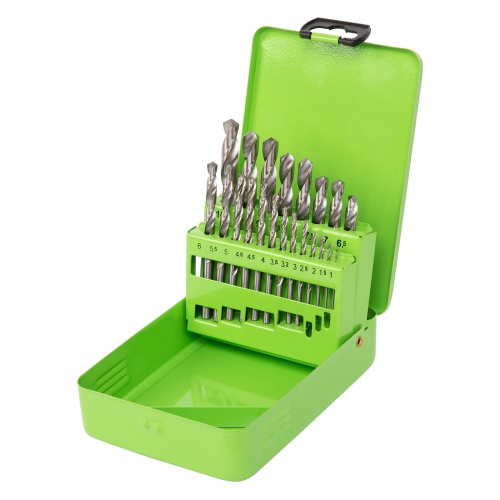 Набор сверл по металлу, 1-10 мм, (через 0.5 мм +3.2 и 4.8 мм) HSS 21 шт, металлический бокс, цилиндрический хвостовик Сибртех Набор сверл по металлу, 1-10 мм, (через 0.5 мм +3.2 и 4.8 мм) HSS 21 шт, металлический бокс, цилиндрический хвостовик Сибртех