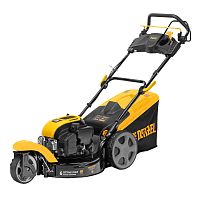 Бензиновая газонокосилка GLT-460SP-T, Trike 149 см3, 46 см, привод, панель, 60л Denzel