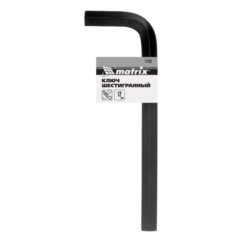 Ключ имбусовый HEX, 12 мм, CrV Matrix фото 5