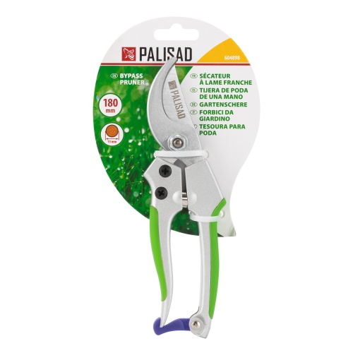 Секатор прямого реза, 180 мм, металлические обрезиненные рукоятки, Palisad фото 10