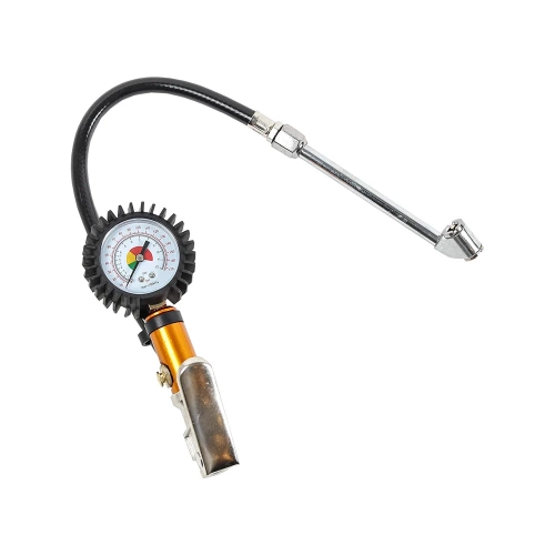 Манометр шин для грузовых автомобилей Крал со шлангом и удлинителем + штуцер, 15 атм. 3143 Манометр шин для грузовых автомобилей Крал со шлангом и удлинителем + штуцер, 15 атм. 3143