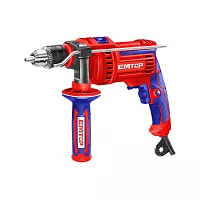 Дрель ударная EMTOP напряжение: 220-240 В 50/60 Гц, входная мощность: 810 Вт, скорость холостого хода: 0-2800 об/мин EMDL0811
