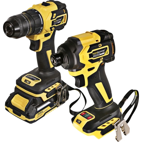 Аккумуляторный двухскоростной шуруповерт Hanskonner Комбо HCD2065C+HCD20280BL Аккумуляторный двухскоростной шуруповерт Hanskonner Комбо HCD2065C+HCD20280BL
