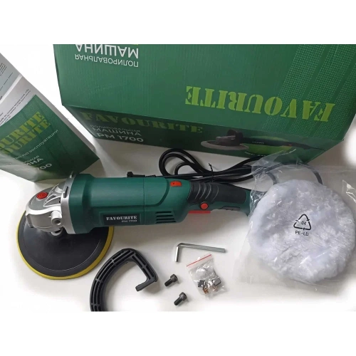 Полировальная машина FAVOURITE 1700Вт, 180 мм, 600-3000 об/мин, М14 PM 1700 фото 3