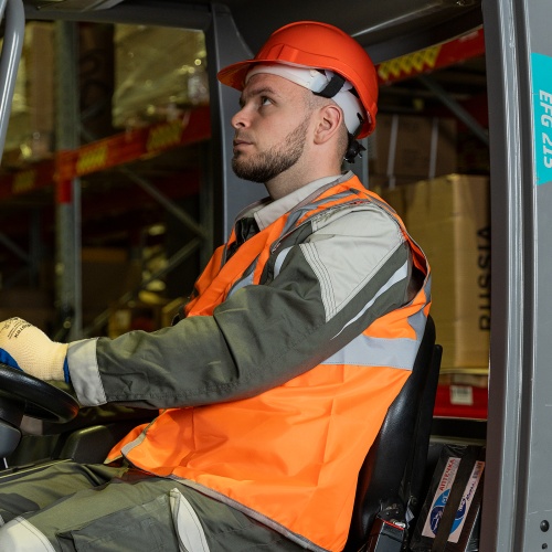 Жилет сигнальный, оранжевый, размер XL Сибртех фото 15