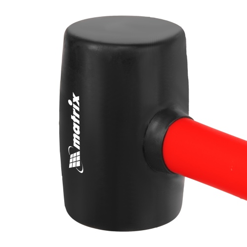 Киянка резиновая, 225 г, черная резина, фибергласовая рукоятка Matrix фото 4