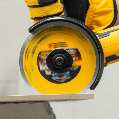 Диск алмазный, отрезной сплошной, 125 х 22.2 мм, мокрая резка Denzel фото 8