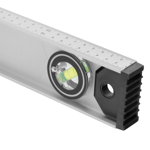 Уровень алюминиевый "Рельс", 1800 мм, 3 глазка (1 поворотный) Matrix фото 4