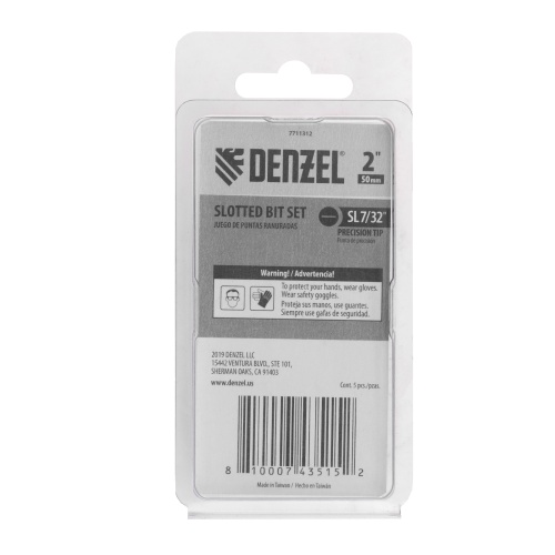 Бита SL5,5x50, 5 шт. Denzel фото 7 Бита SL5,5x50, 5 шт. Denzel фото 7