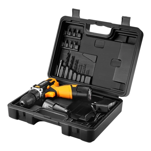 Аккумуляторная дрель-шуруповерт DEKO DKCD12V SET1 в кейсе + оснастка 13 шт, 2_2,0 А·ч 083-1022 фото 5