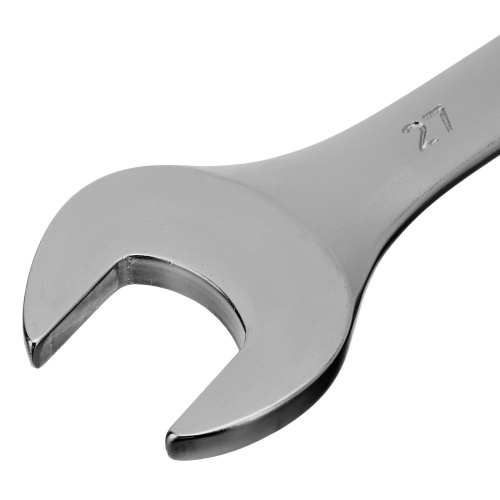 Ключ комбинированный, 27 мм, CrV, матовый хром Stels фото 3