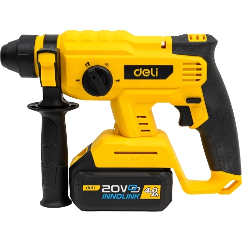 Перфоратор аккумуляторный DELI DC300 (2 АКБ+ЗУ, 20Вх4Ач, SDS PLUS, 2Дж, 4500уд/мин, сумка) 162765 фото 9