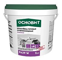 Шпаклевка финишная Основит Эконсилк РА39 W 5 кг белая