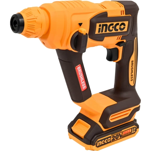 Аккумуляторный перфоратор INGCO SUPER 20В BL 1.8Дж, 1хАКБ 2Ач и ЗУ CRHLI201881