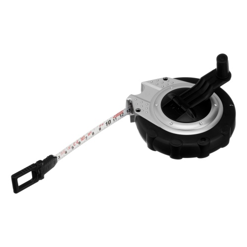 Рулетка геодезическая 30 м х 13 мм, закрытый корпус, металлическая лента, нейлон Gross фото 3