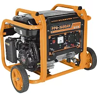 Генератор CARVER PPG- 3600АM бензин LT-168F-1, 2,5/2,8 кВт, 220В, бак 15 л, колеса 01.020.00026