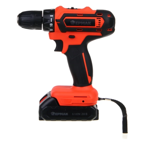 Дрель-шуруповерт аккумуляторный ЕРМАК 20В, 2А, 30Нм 691-045 фото 4