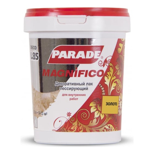 Лак декоративный Parade Deco Magnifico L85 золото 0,9 л