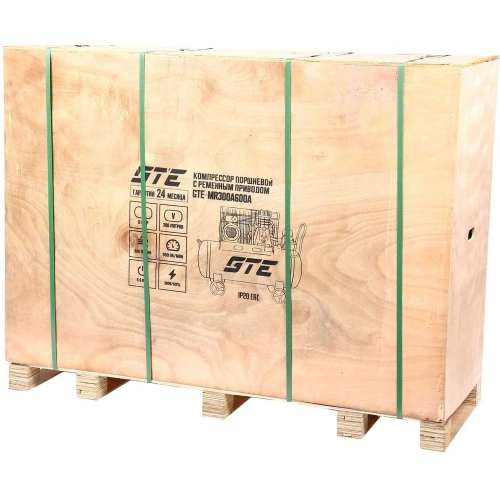 Компрессор поршневой с ременным приводом одноступенчатый GTE MR300A600A 380В, ресив. 300 л, 600л/мин GTE-MR300A600A фото 9 Компрессор поршневой с ременным приводом одноступенчатый GTE MR300A600A 380В, ресив. 300 л, 600л/мин GTE-MR300A600A фото 9