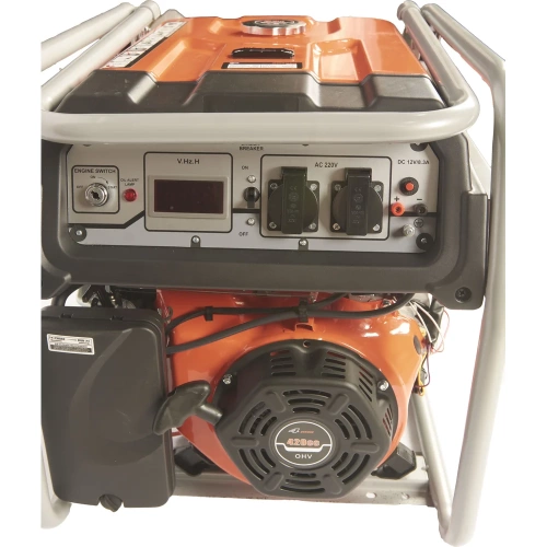 Бензиновый генератор TOR KM8000H 6,0кВт 220В 27л с кнопкой запуска и колесами 1011098 фото 4