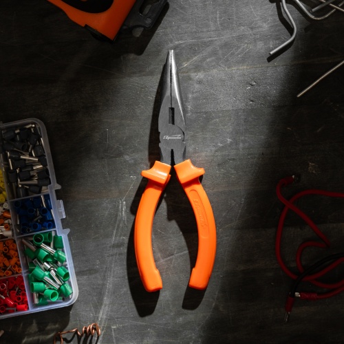 Длинногубцы изогнутые Classic, 160 мм, шлифованные, пластмассовые рукоятки Sparta фото 13