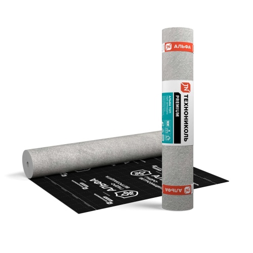 Мембрана гидроветрозащитная диффузионная ТЕХНОНИКОЛЬ Альфа Топ, 1,5х50 м, 75 м2
