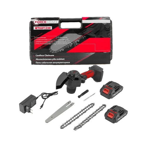 Аккумуляторная цепная пила Forcekraft 2 аккумулятор li-ion 20v, 2.0ah FK-WT02F1230(56943) фото 3