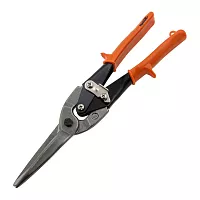 Ножницы по металлу SPARTA, удлиненные, 290 мм, пряморежущие, обрезиненные рукоятки 783165