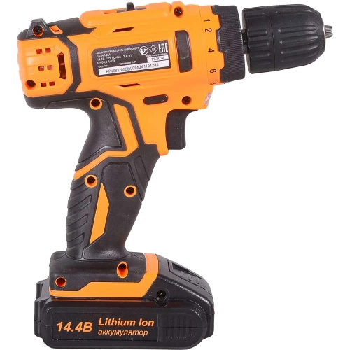 Аккумуляторная дрель-шуруповерт Вихрь ДА-14Л-2KА 72/14/20 фото 8