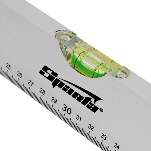 Уровень алюминиевый, 600 мм, 3 глазка, линейка Sparta фото 4