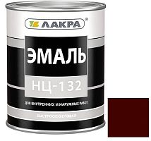 Эмаль Лакра НЦ-132 глянцевая коричневая 0,7 кг