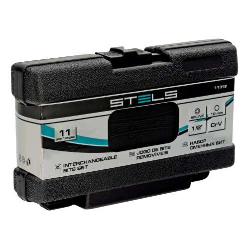 Набор бит SPLINE, шестигранный хвостовик 1/2'', CrV, 10 мм, 11 предметов Stels фото 9