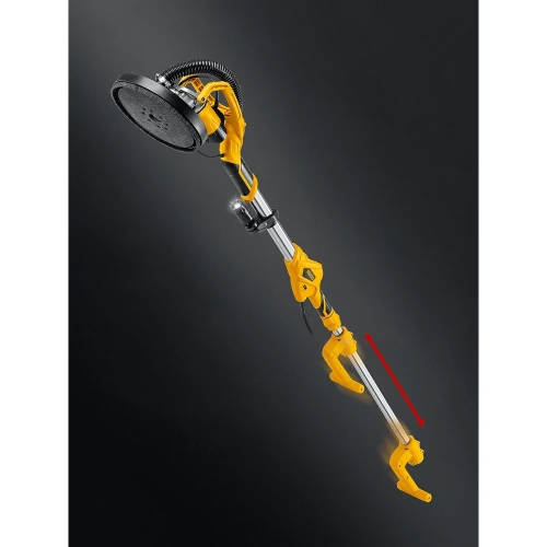 Шлифовальная машина для стен (жираф) STEHER d225мм, 800Вт, сменные основания, подсветка DWC-800 фото 4