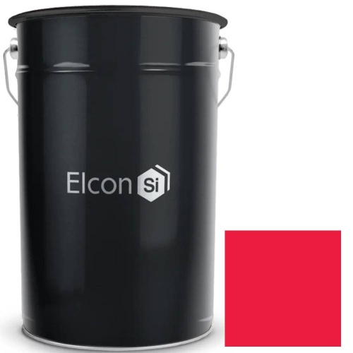 Эмаль Elcon ОС-12-03 100 градусов красная RAL 3020 25 кг
