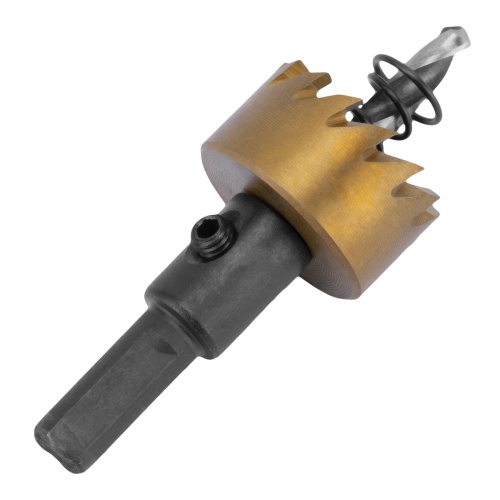 Коронка по металлу HSS, 25 мм, нитридтитановое покрытие Denzel фото 2