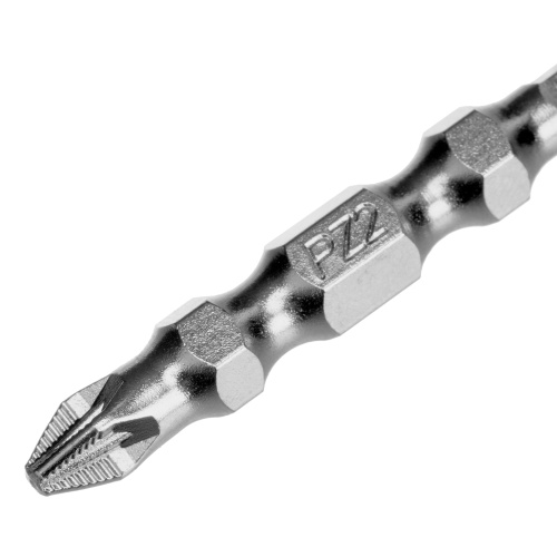 Набор бит двухстор., PH2-T30х45мм, PZ2-H4х45мм, сталь S2, 2 шт. Gross фото 5