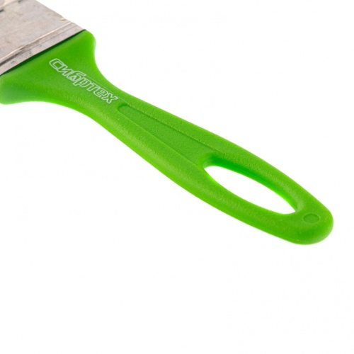 Кисть флейцевая "Евро", 35 x 8, натуральная щетина, пластиковая ручка Сибртех фото 3