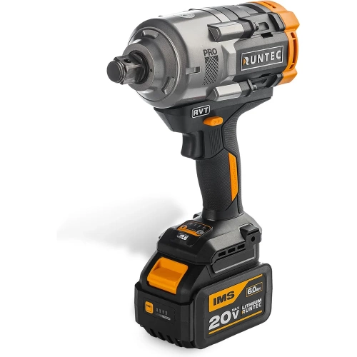 Гайковерт ударный RUNTEC PRO аккумуляторный 3/4, 20В, 2х6Ач, 1600Нм RT-IW1600