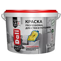 Краска для стен и потолков акриловая Dali Professional база А 9 л