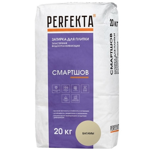 Затирка цементная для швов Perfekta Смартшов багамы 20 кг Затирка цементная для швов Perfekta Смартшов багамы 20 кг
