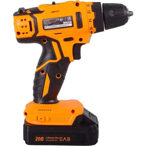 Аккумуляторная дрель-шуруповерт Вихрь ДА-20Л-2КА с набором оснастки, 65 предметов 72/14/36 фото 5 Аккумуляторная дрель-шуруповерт Вихрь ДА-20Л-2КА с набором оснастки, 65 предметов 72/14/36 фото 5