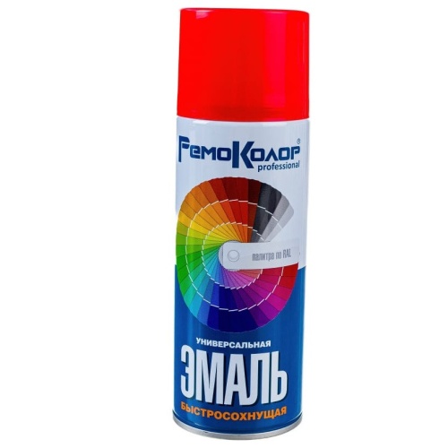 Эмаль универсальная акриловая Remocolor 69-9-104 красная 520 мл