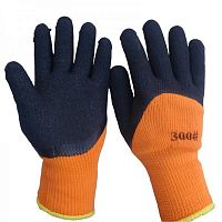 Перчатки теплые #300 с резиновым покрытием для стекольщика (зима)