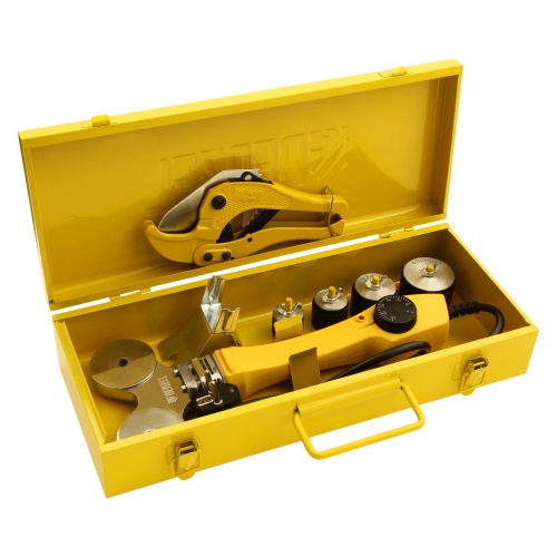 Аппарат для сварки пластиковых труб DWP-750, 750 Вт, 0-300 град, 4 насадки, 20-40 мм Denzel фото 10