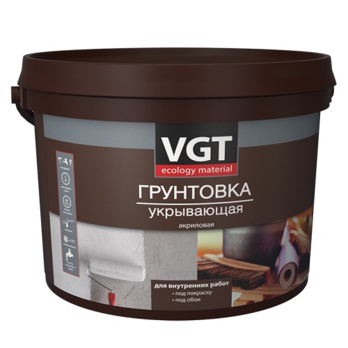 Грунтовка укрывающая VGT ВД-АК-0301 для внутренних работ 3 кг Грунтовка укрывающая VGT ВД-АК-0301 для внутренних работ 3 кг