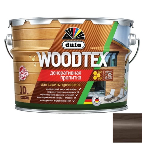 Пропитка декоративная для защиты древесины Dufa Woodtex Палисандр 9 л