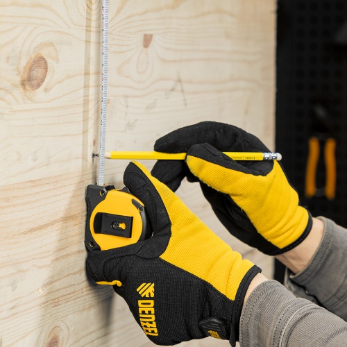 Рулетка 3м х 16мм, двухкомп. корпус, магнитный обрезиненный зацеп Denzel фото 10