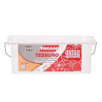 Покрытие декоративное Parade Deco Tessuro S82 с эффектом шелковых нитей белый 5 кг