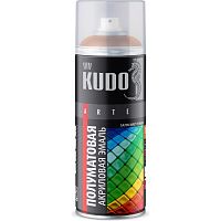 Эмаль аэрозольная универсальная Kudo KU-0A2001 Satin Ral 2001 оранжевая 520 мл
