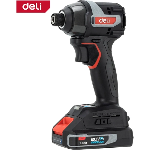 Винтоверт ударный аккумуляторный DELI 200Нм DE-QZ20-1D2 (2АКБ + ЗУ, 20В х 4Ач, 3600 об/мин, 3600 уд/мин) 164344 Винтоверт ударный аккумуляторный DELI 200Нм DE-QZ20-1D2 (2АКБ + ЗУ, 20В х 4Ач, 3600 об/мин, 3600 уд/мин) 164344